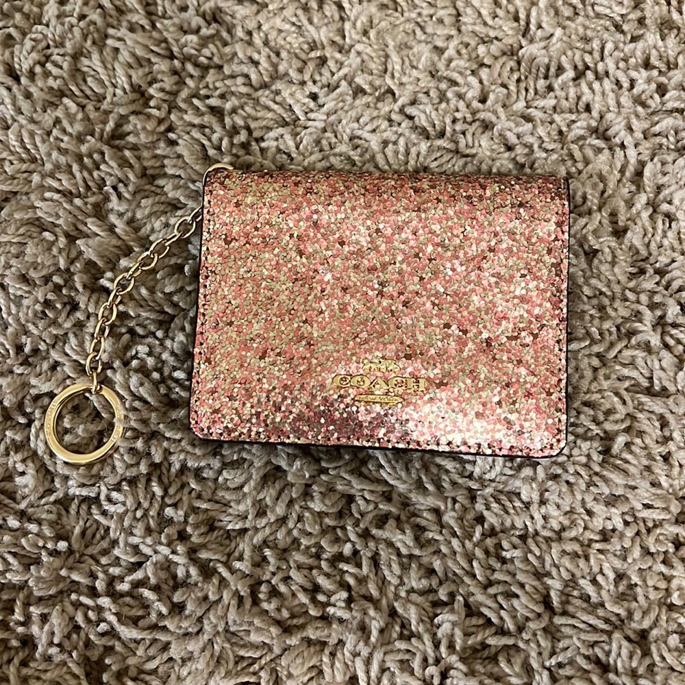 Coach Card Holder/Wallet with Key Ring